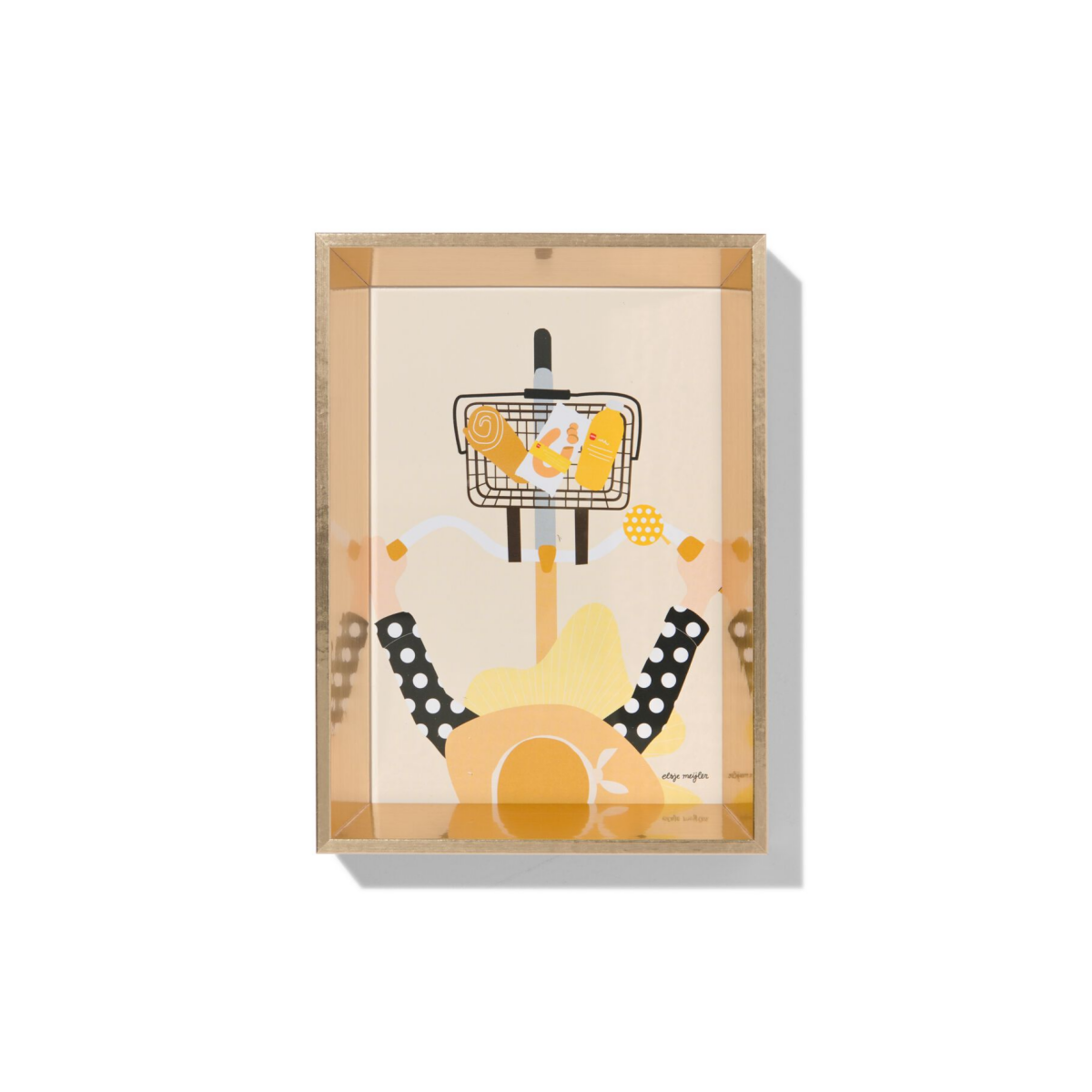 HEMA Fotolijst 10x15cm goud hout facetrand goud (goud)