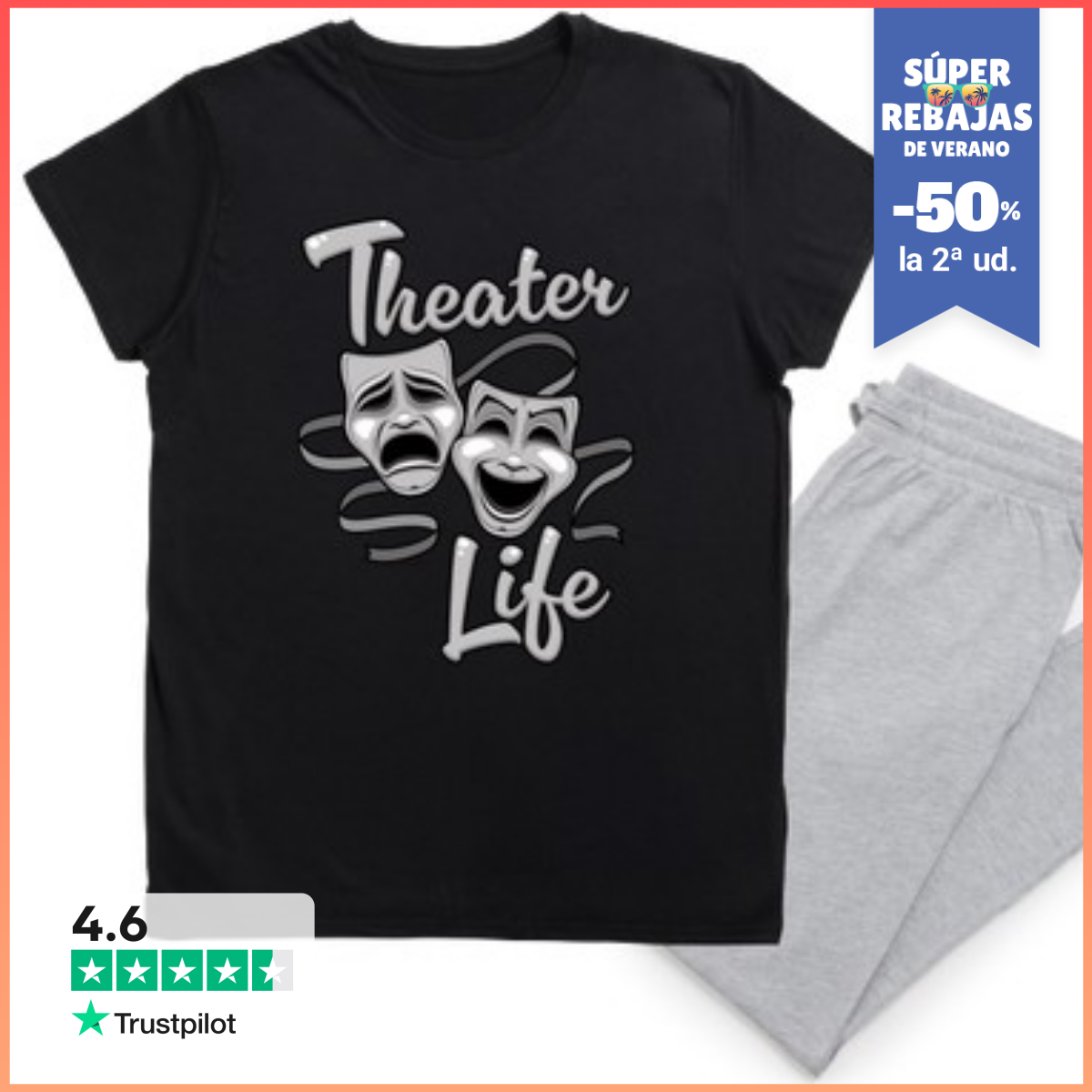 Vida teatral máscaras de comedia y trag laTostadora