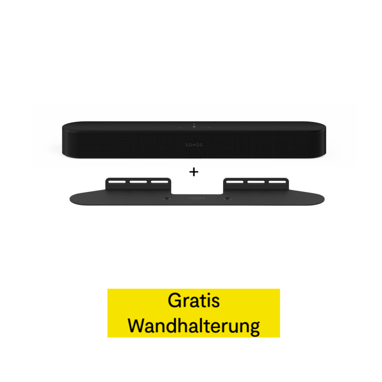 Sonos Beam Gen 2 + Wandhalterung - Schwarz