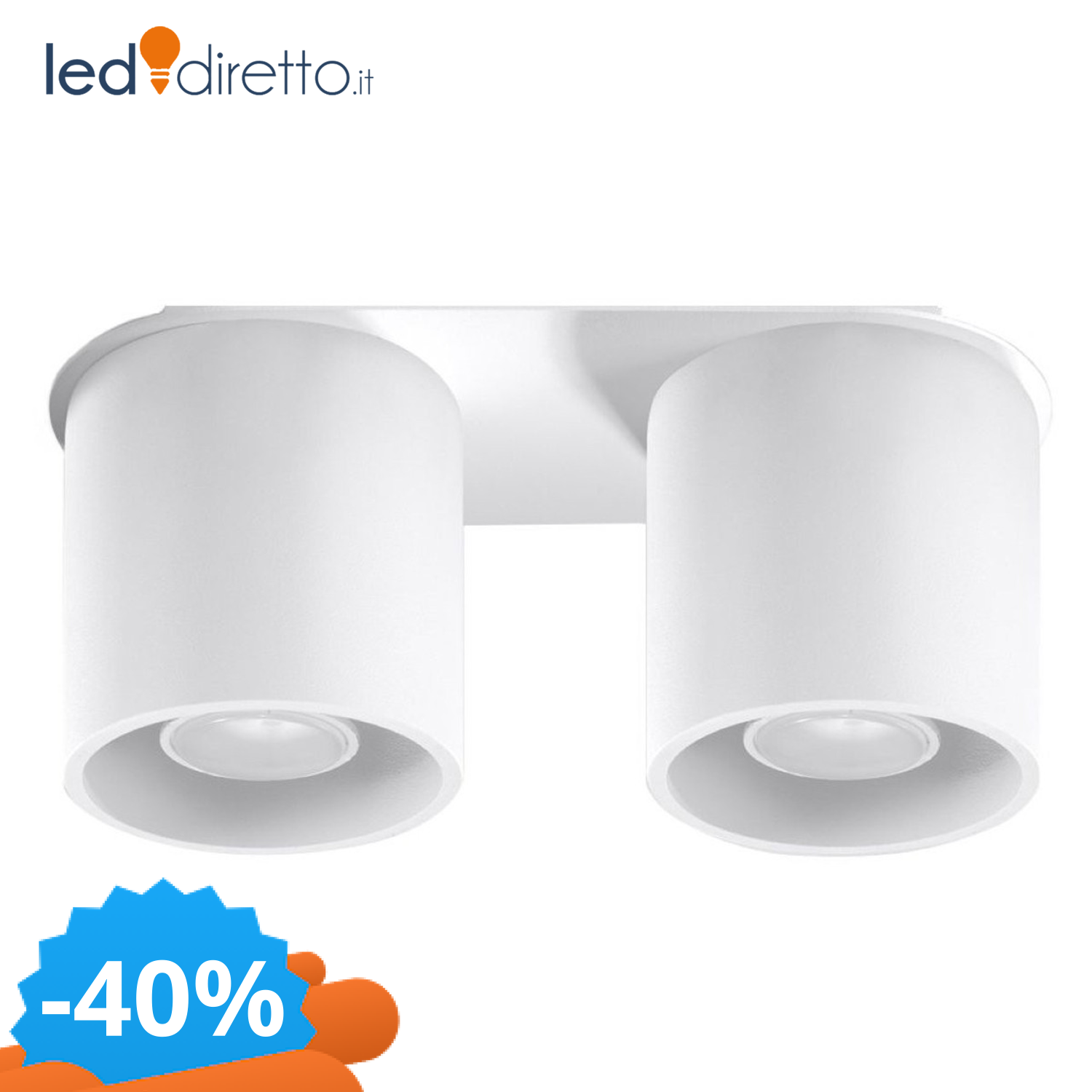Sollux Lighting Bianco Lampada A Soffitto Orbis 2 - Immagine 2