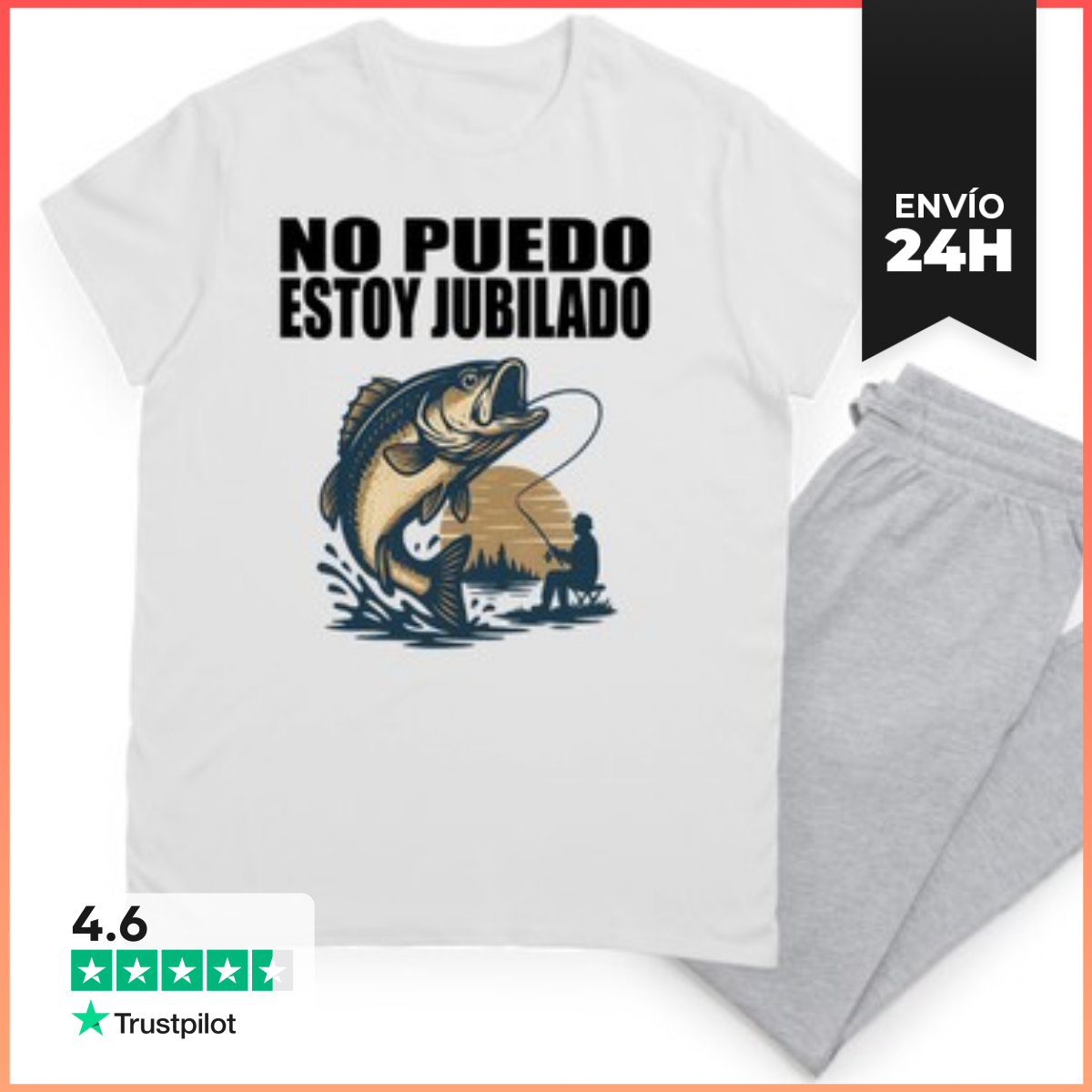 Pijama Jubilado Pescador Regalo Gracioso LaTostadora