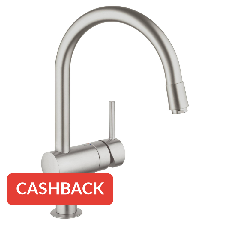 Grohe Minta keukenkraan Supersteel