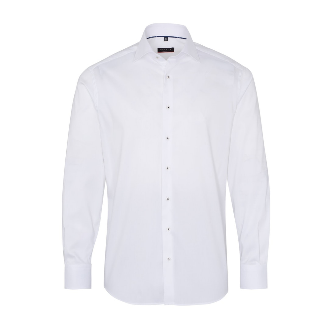 Eterna Performance Shirt Twill-Stretch Lyocell-Polyamid-Esasthan Weiß