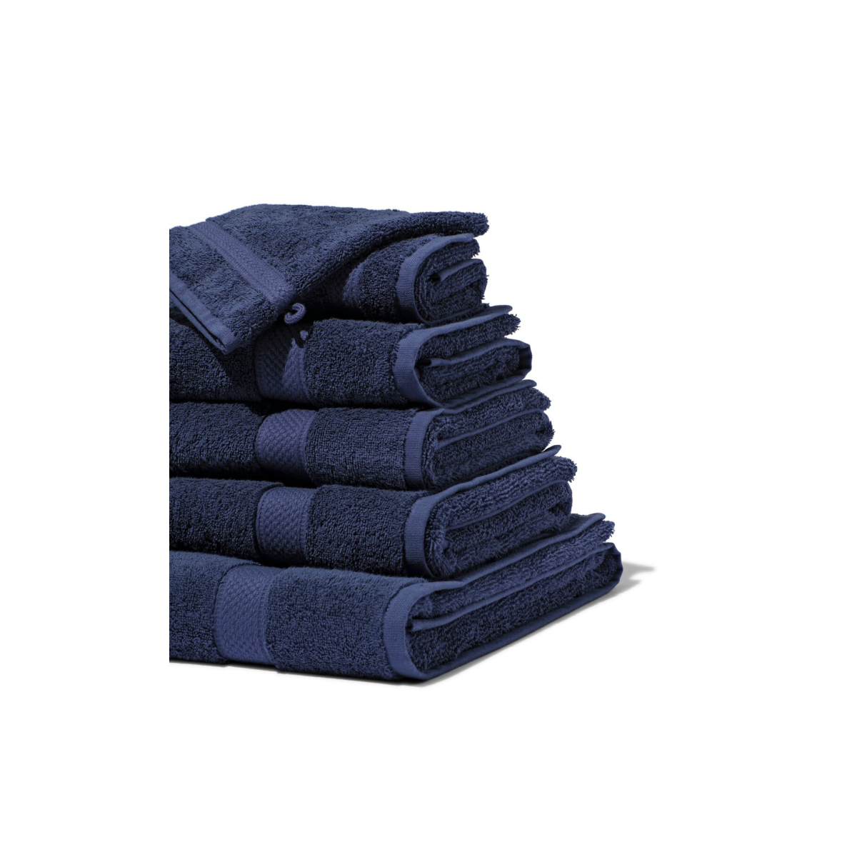 HEMA Handdoeken - zware kwaliteit nachtblauw (nachtblauw)