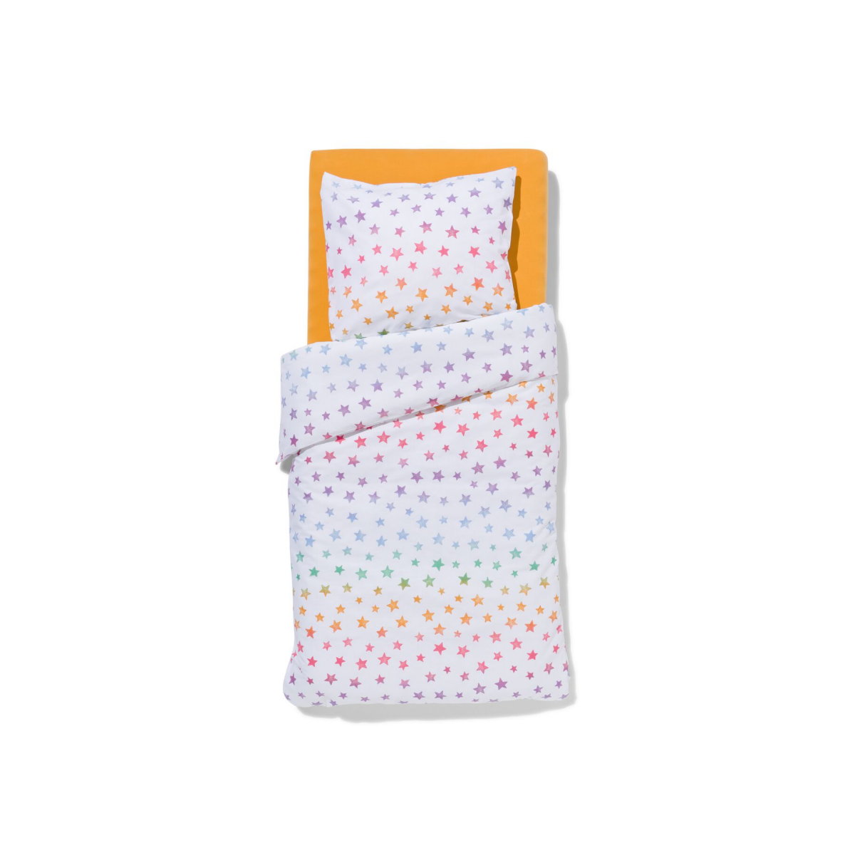 HEMA HEMA Peuterdekbedovertrek 120x150cm Zacht Katoen Sterren (multi)