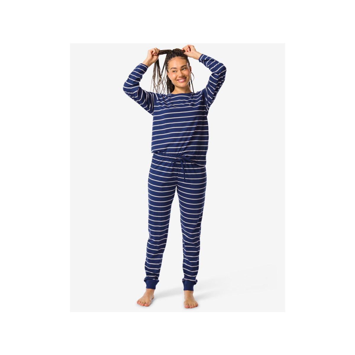 HEMA Damespyjama Gestreept