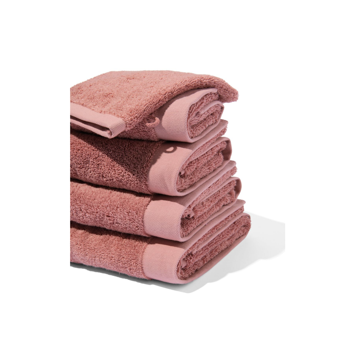 HEMA Handdoeken - hotel extra zacht donkerroze (donkerroze)