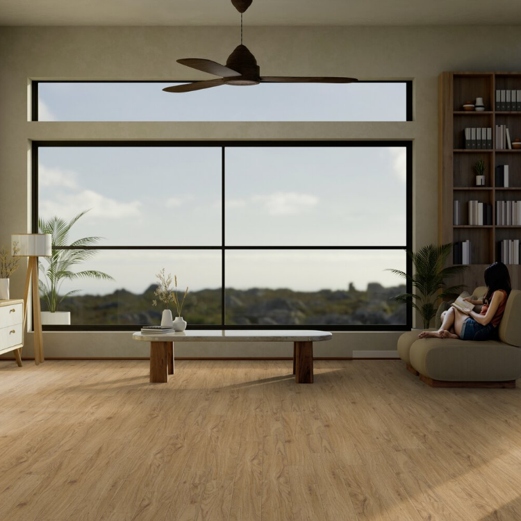 Lame de sol PVC effet bois auto-adhésive noyer naturel Gerflor - 91.4 cm x 15.2 cm x 0.2 cm — vue 3