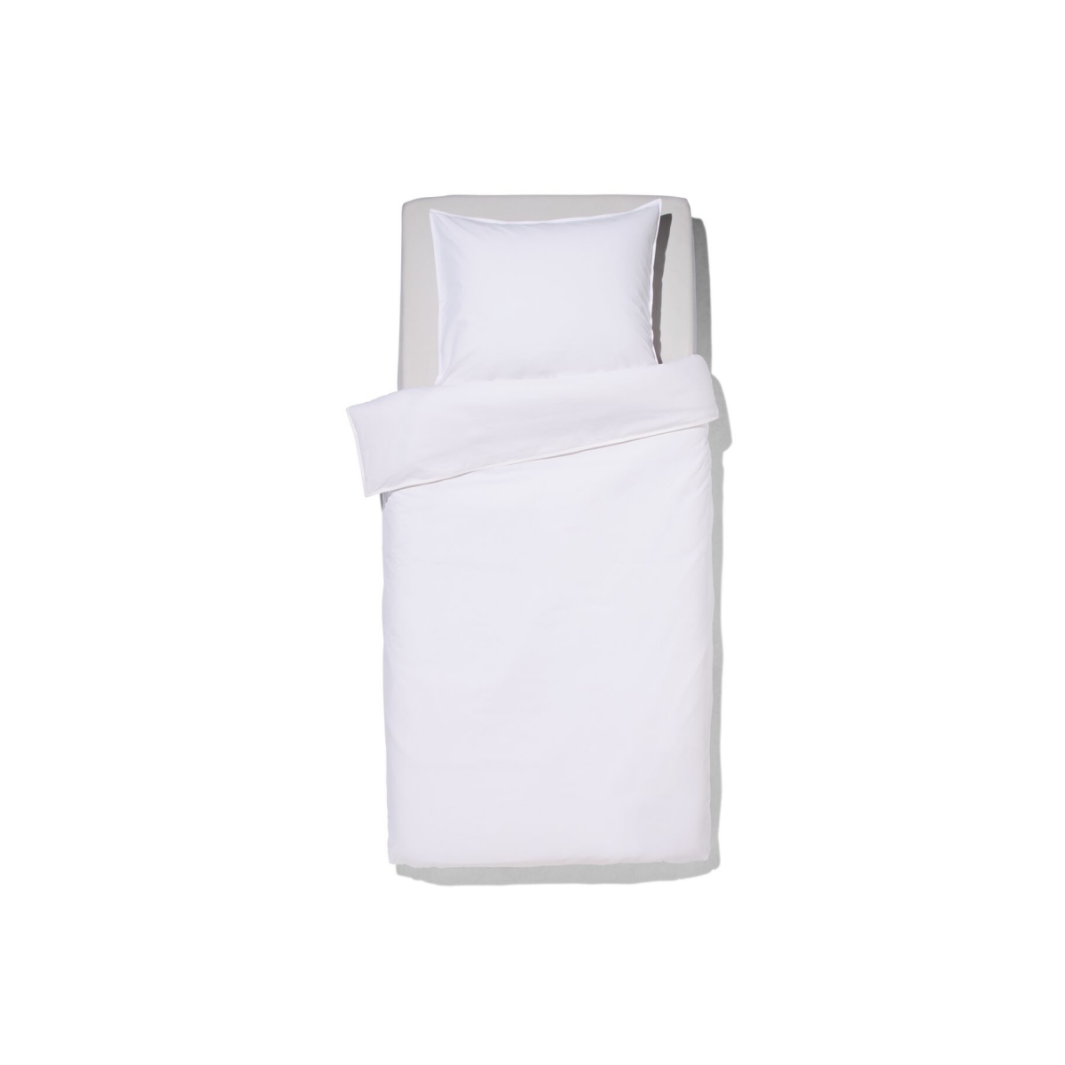 HEMA Dekbedovertrek 140x200/220cm percal wit (wit)