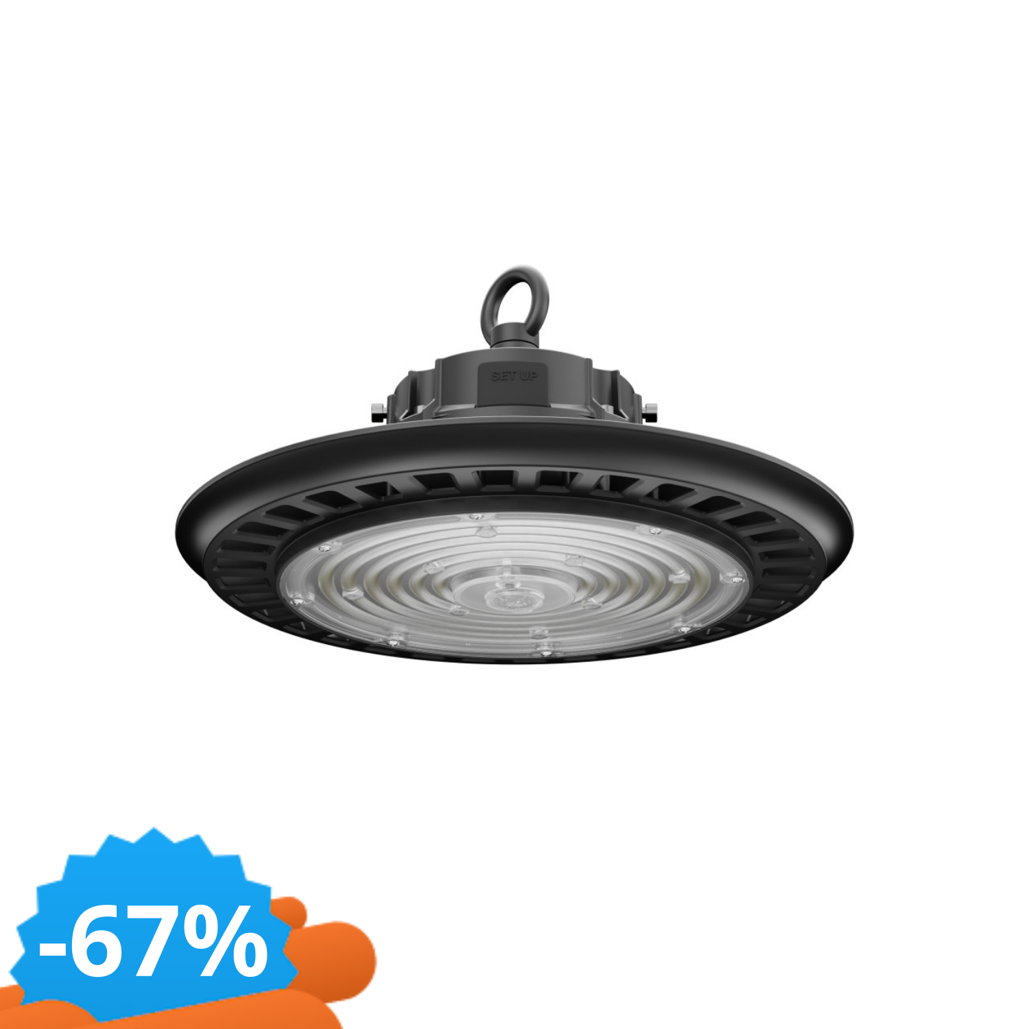 Campana LED Potenza Regolabile 110/150/200W IP65 CCT Colore Bianco Variabile CCT