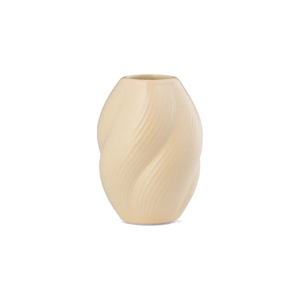 HEMA HEMA Vaas Voor Geurstokjes ⌀7x10cm Keramiek Twist Naturel (naturel)