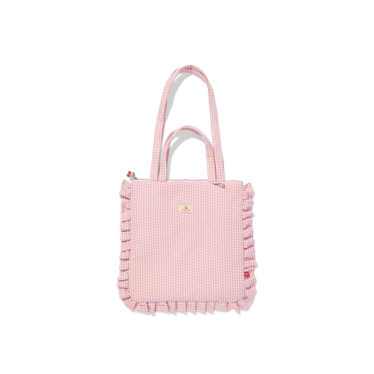 HEMA Tas 36x37.5cm seersucker ruches ruiten