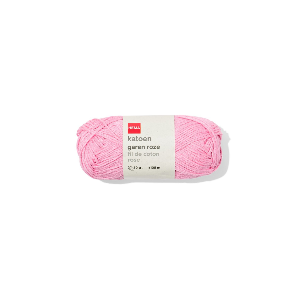 HEMA Katoen garen 50g 105m roze