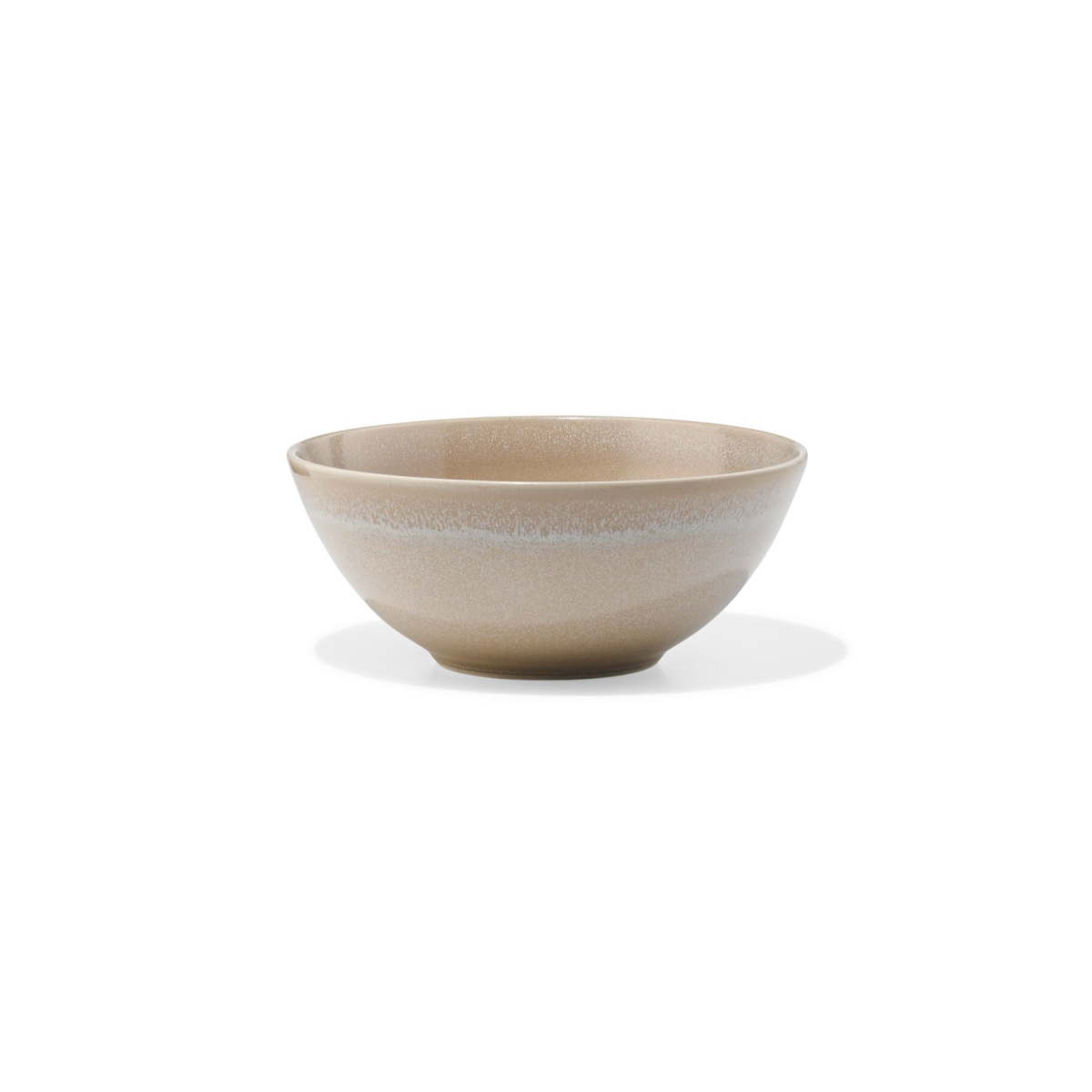 HEMA HEMA Schaal Ø16cm Monaco Reactief Glazuur Lichtbruin (lichtbruin)