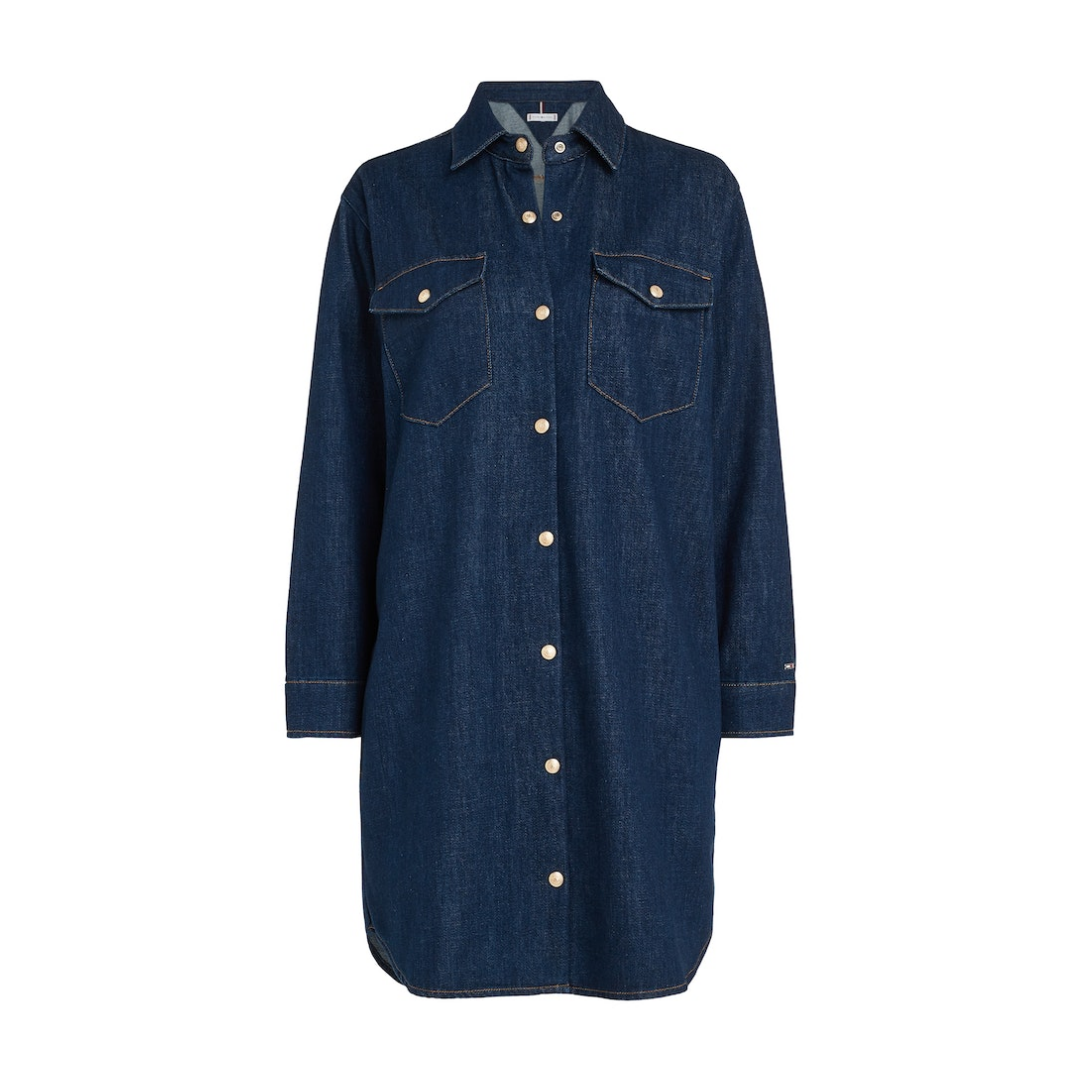 Tommy Hilfiger - Damen Kleid - Blau - Größe: 36 - bei Tara-M