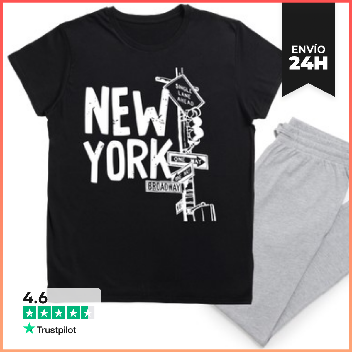 Pijama NEW YORK CITY BROADWAY SEMÁFORO laTostadora