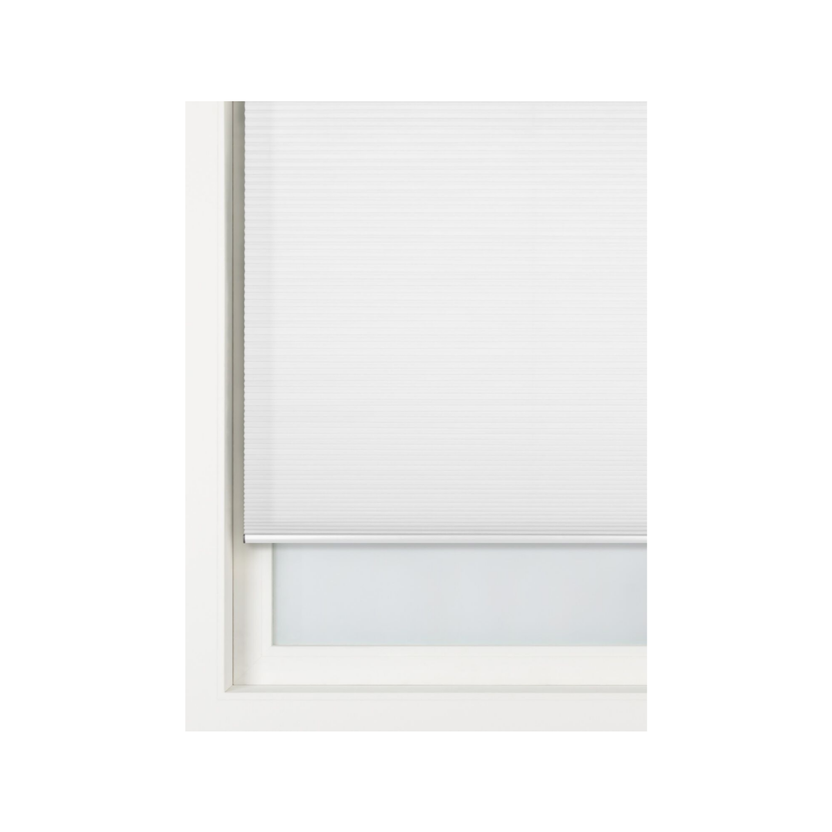 HEMA Plisse dubbel verduisterend witte achterzijde wit (wit)