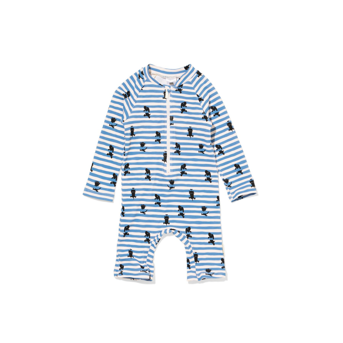 HEMA Takkie babyzwempak UPF40+ strepen blauw (blauw)