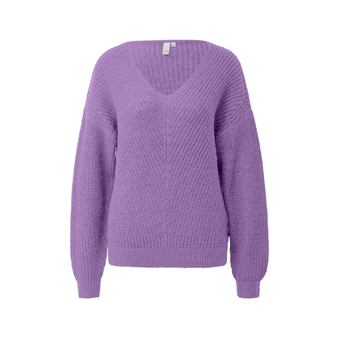 QS - Damen Pullover - Lila - Größe: M - bei Tara-M