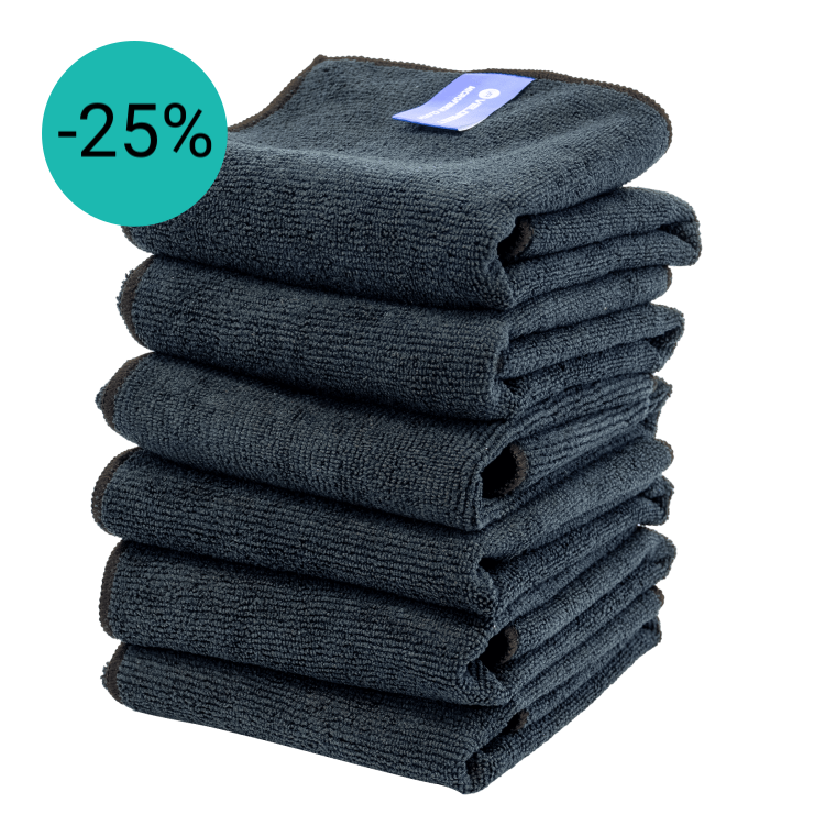 Velorest 6-Pack Microfiber Cloth | Microvezeldoeken Car Detailing | Dutch Performance Products