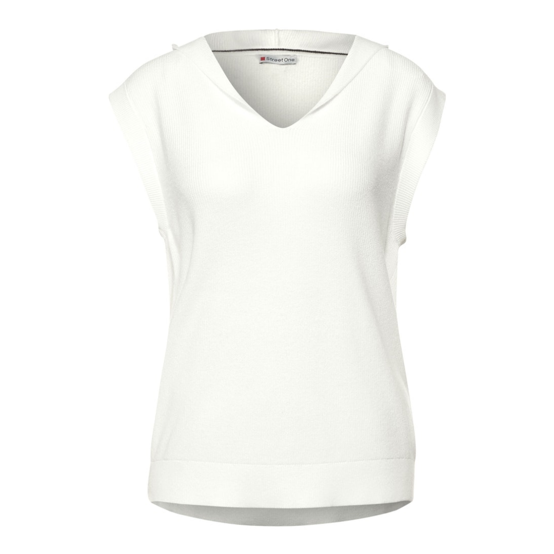 Street One - Damen Pullover - Weiß - Größe: 38 - bei Tara-M