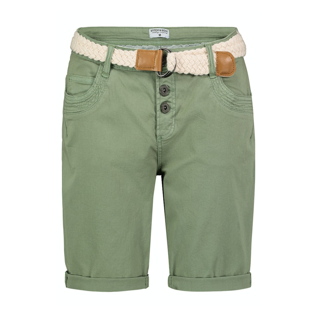 Eight 2 Nine - Damen Kurzshorts - loden frost green - Größe: S - bei Tara-M