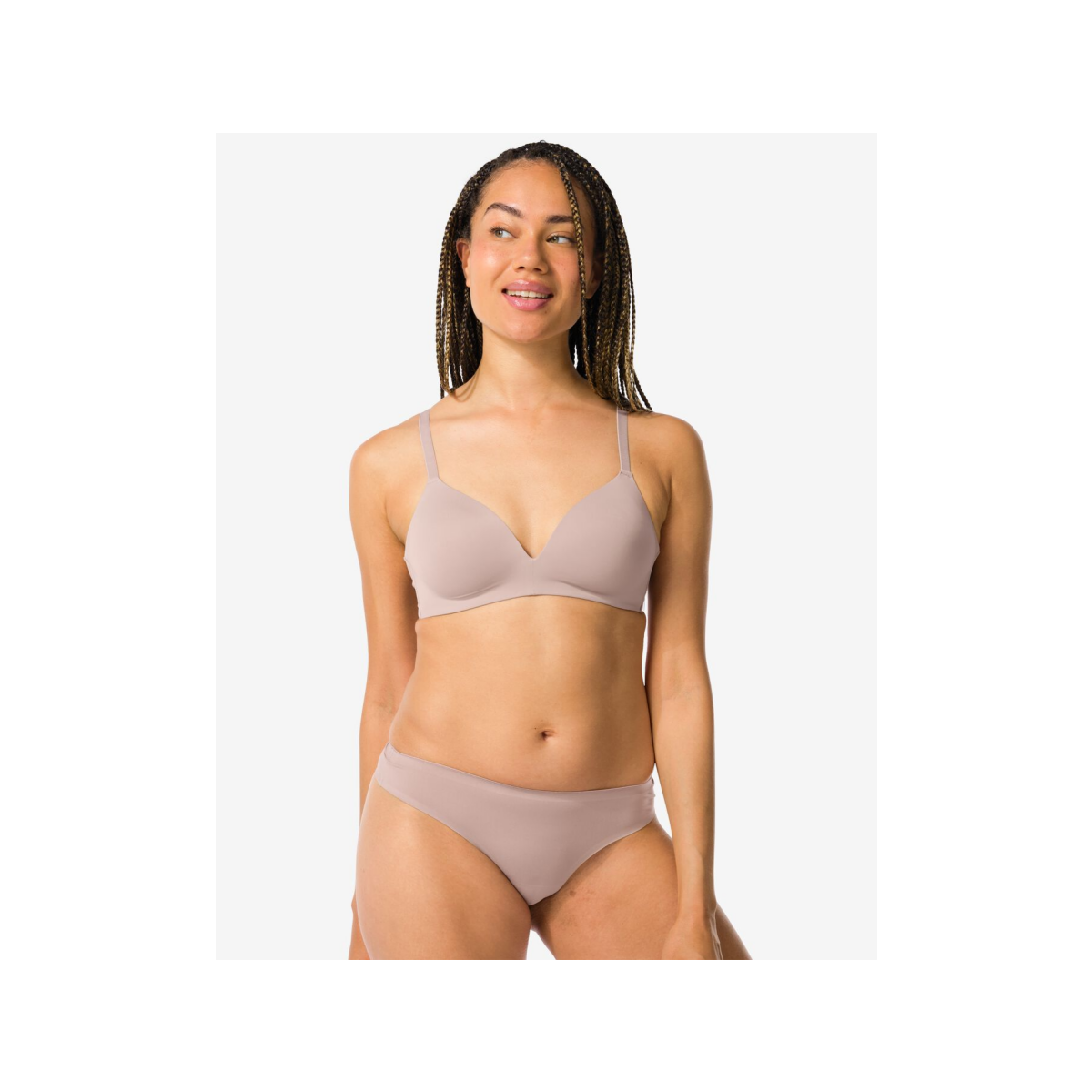 HEMA HEMA Damesstring Second Skin Micro Beige (beige)