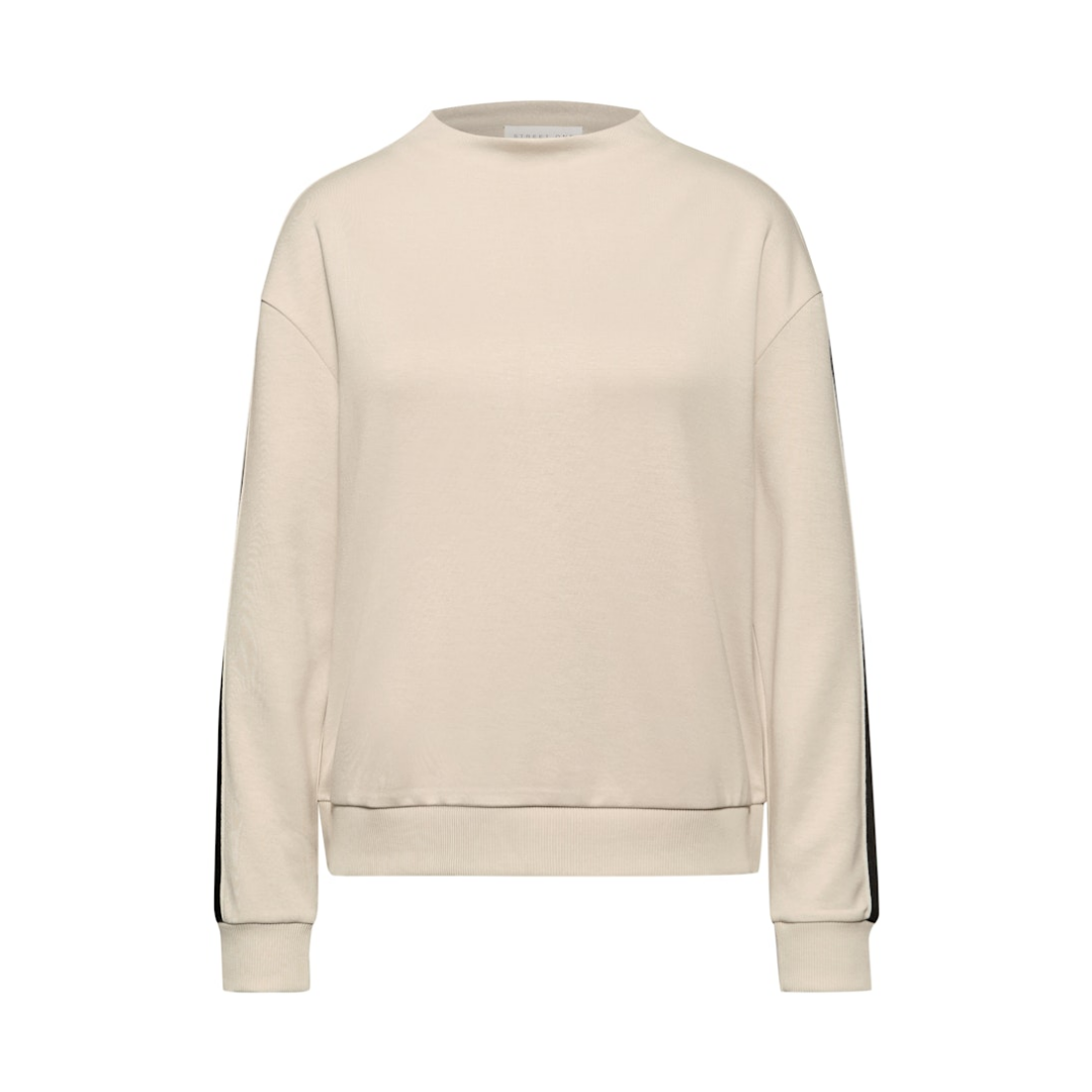 STREET ONE STUDIO - Damen Langarmshirt - soft fawn beige - Größe: 44 - bei Tara-M