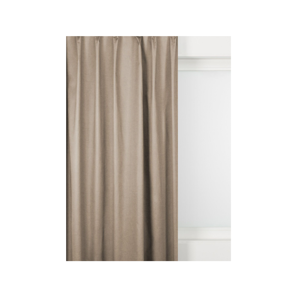 HEMA HEMA Gordijnstof Vaassen Lichtdoorlatend Taupe (taupe)