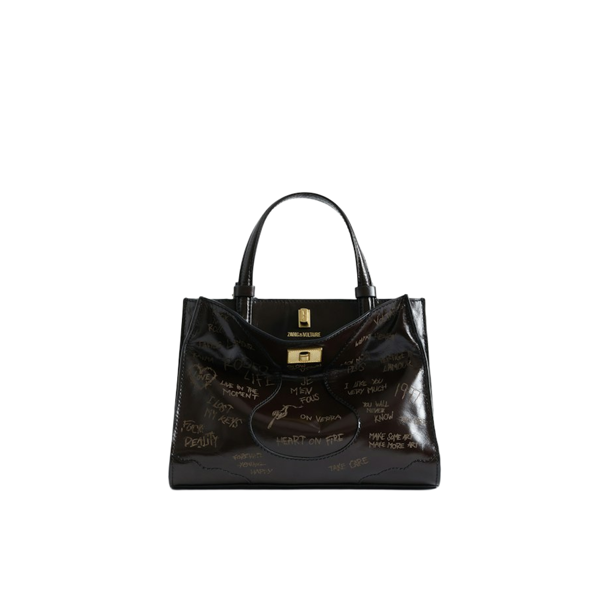 Zadig & Voltaire Donna Marrone - Jack Nano Vintage Patent Bag - Bags - One Size - Immagine 2