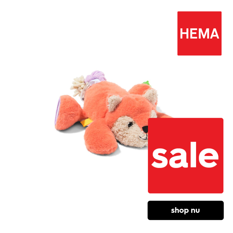 HEMA Activiteitenknuffel 15x12x22cm vos