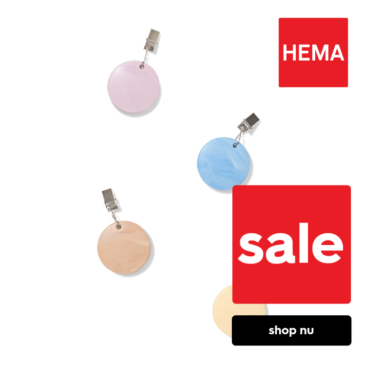HEMA Tafelklemmen rond - 4 stuks