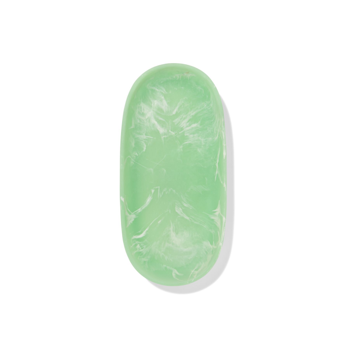 HEMA HEMA Badkamer Schaaltje 25x12cm Epoxy Marmerlook Groen (groen)