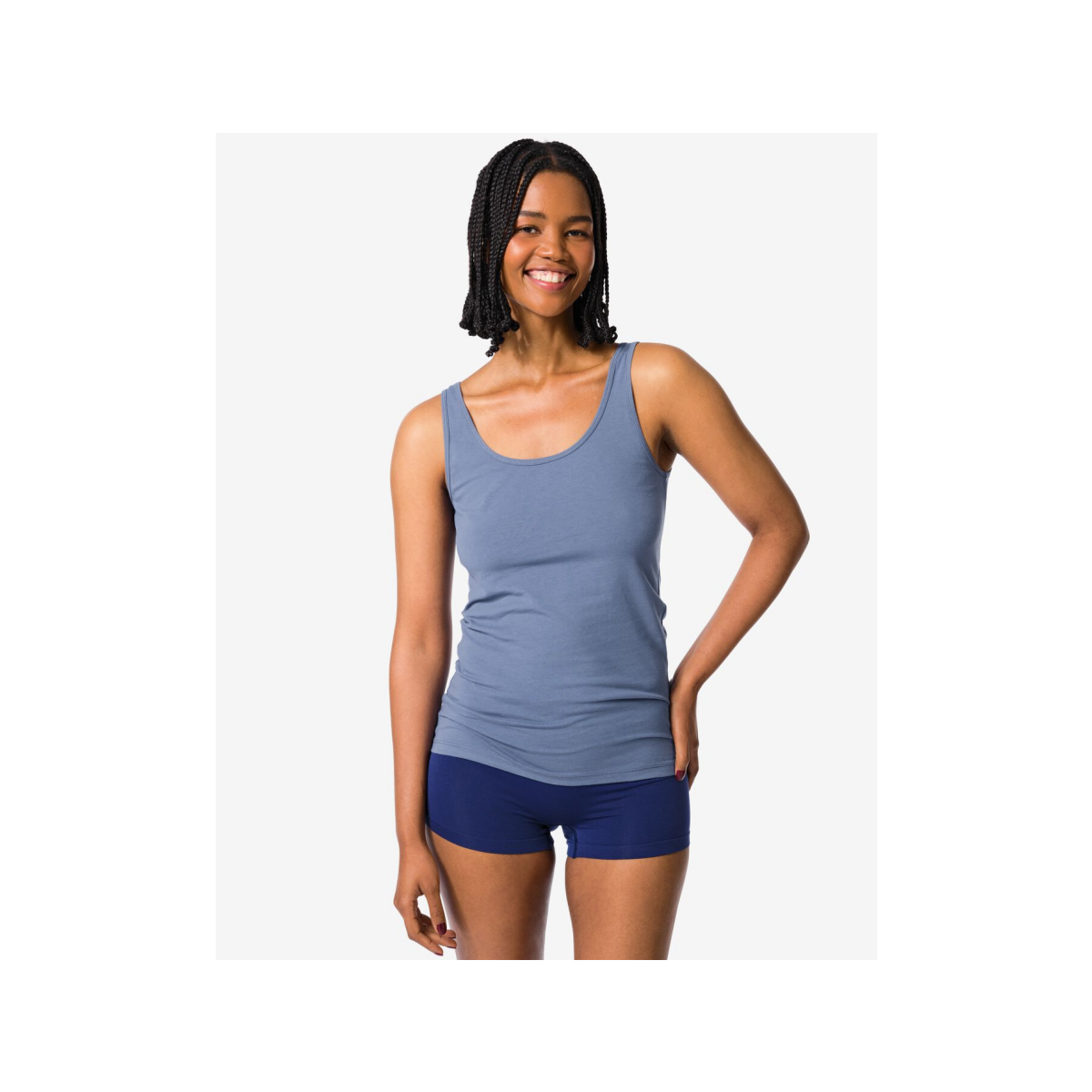 HEMA HEMA Dameshemd Katoen Blauw (blauw)