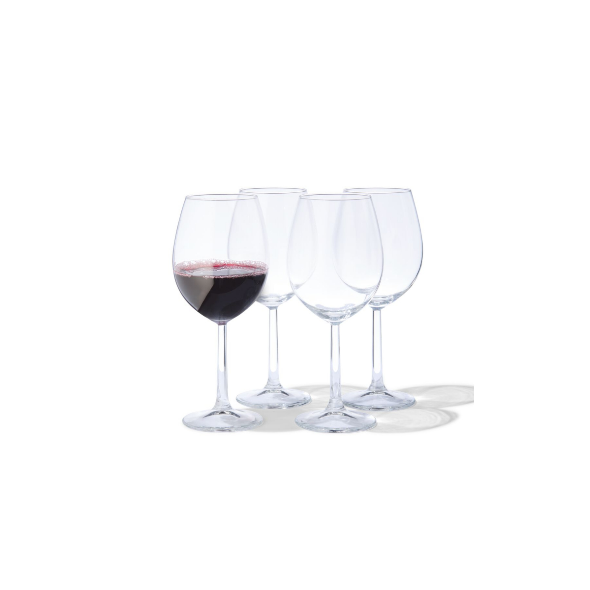 HEMA HEMA Rodewijnglazen 430ml - 4 Stuks (transparant)