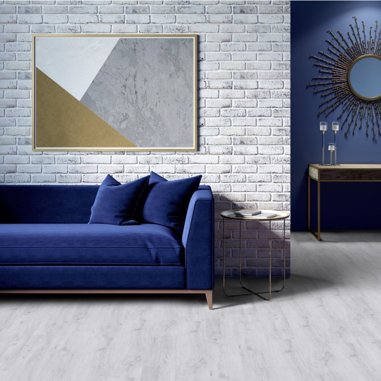 Lame de sol PVC effet bois clipsable sunny white Gerflor - 125 cm x 22.9 cm x 0.57 cm