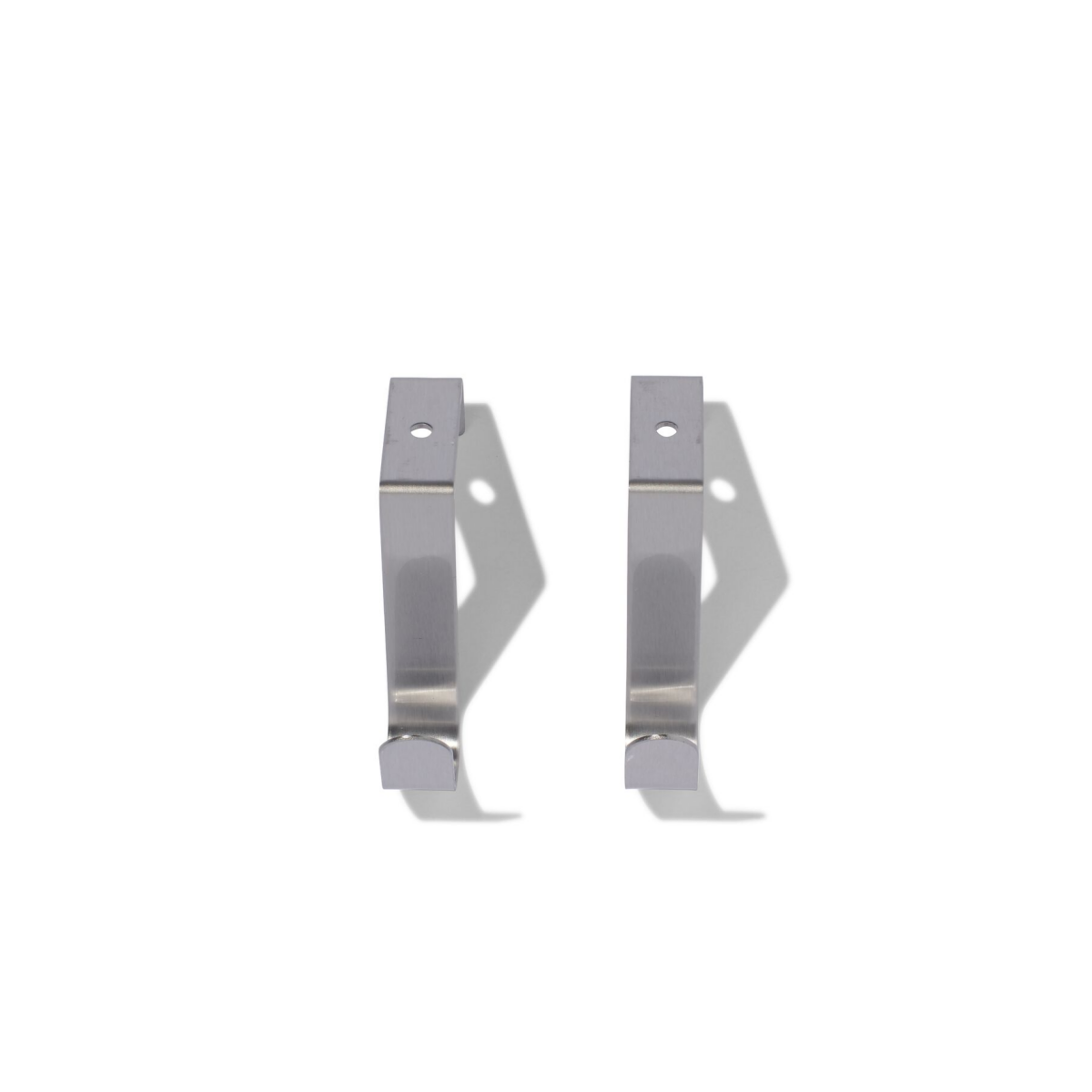HEMA HEMA Deurhaken Rvs - 2 Stuks (grijs)