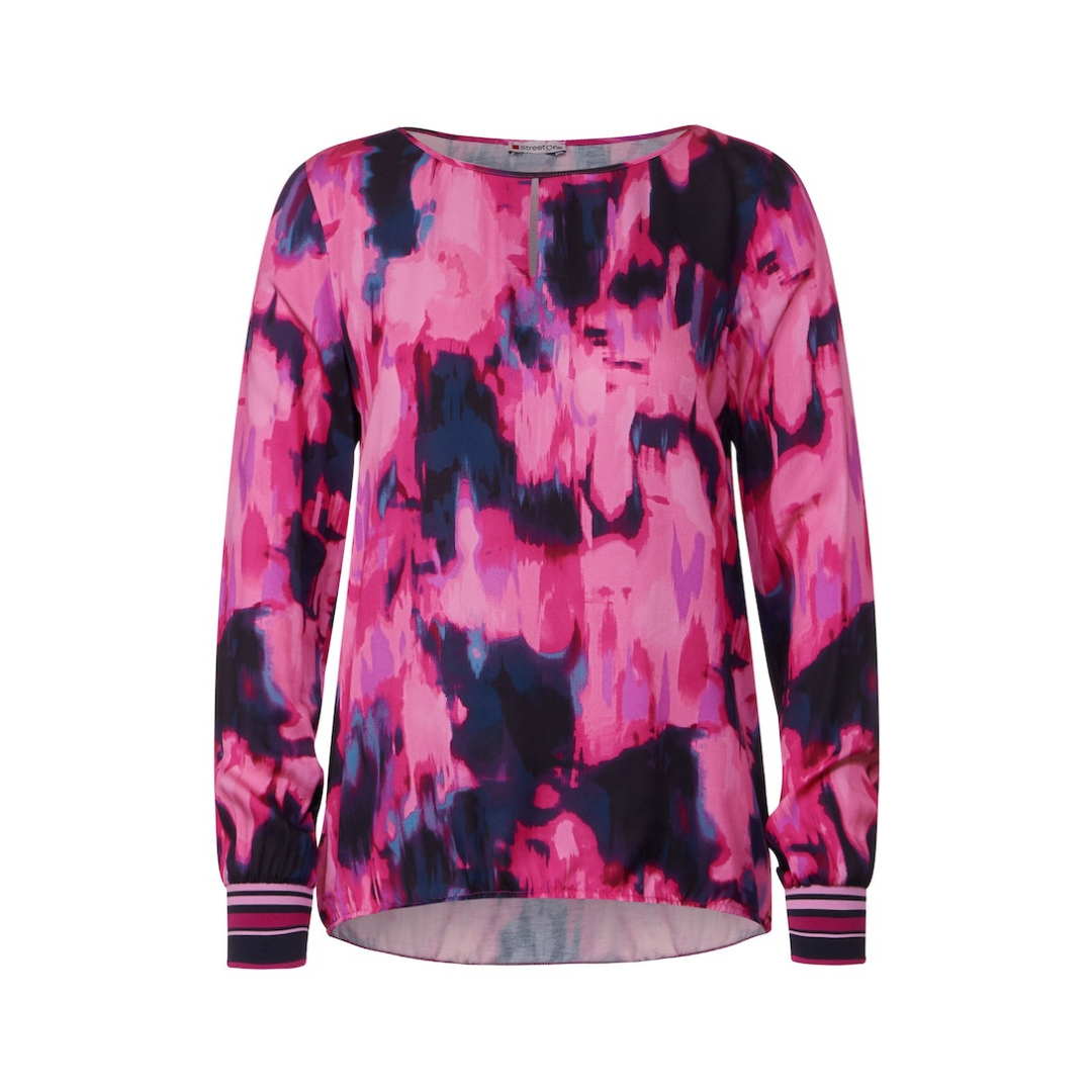 Street One - Damen Langarmshirt - Rosa - Größe: 38 - bei Tara-M