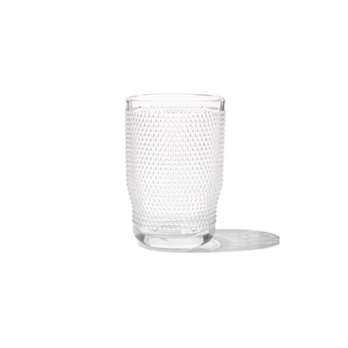HEMA HEMA Longdrink Glas Bergen Bolletjes Reliëf 340ml (transparant)