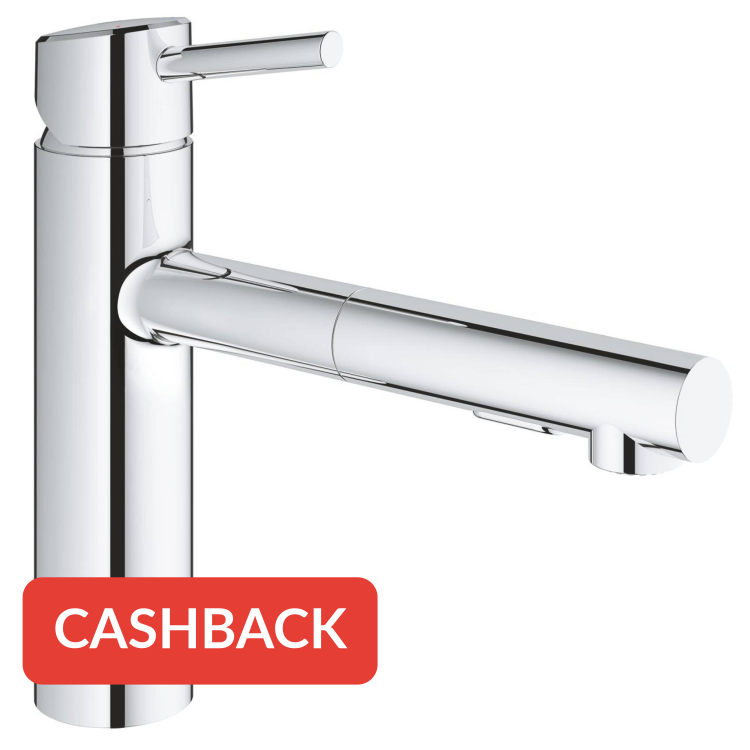 Grohe Concetto keukenkraan met uittrekbare handdouche dualspray chroom