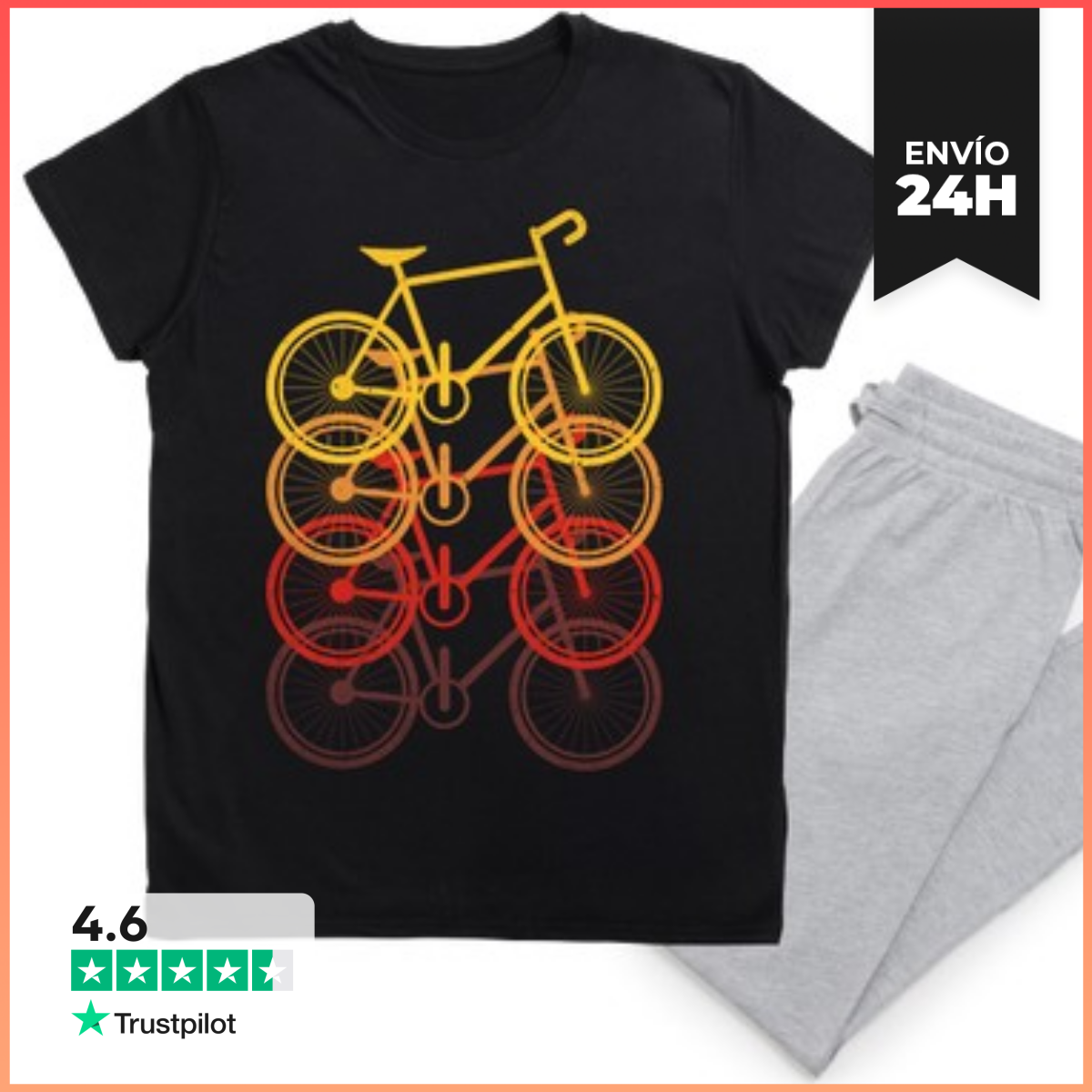 Pijama BICICLETAS RETRO VINTAGE laTostadora