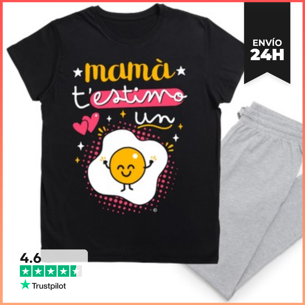 Pijama Mamà t estimo un ou laTostadora