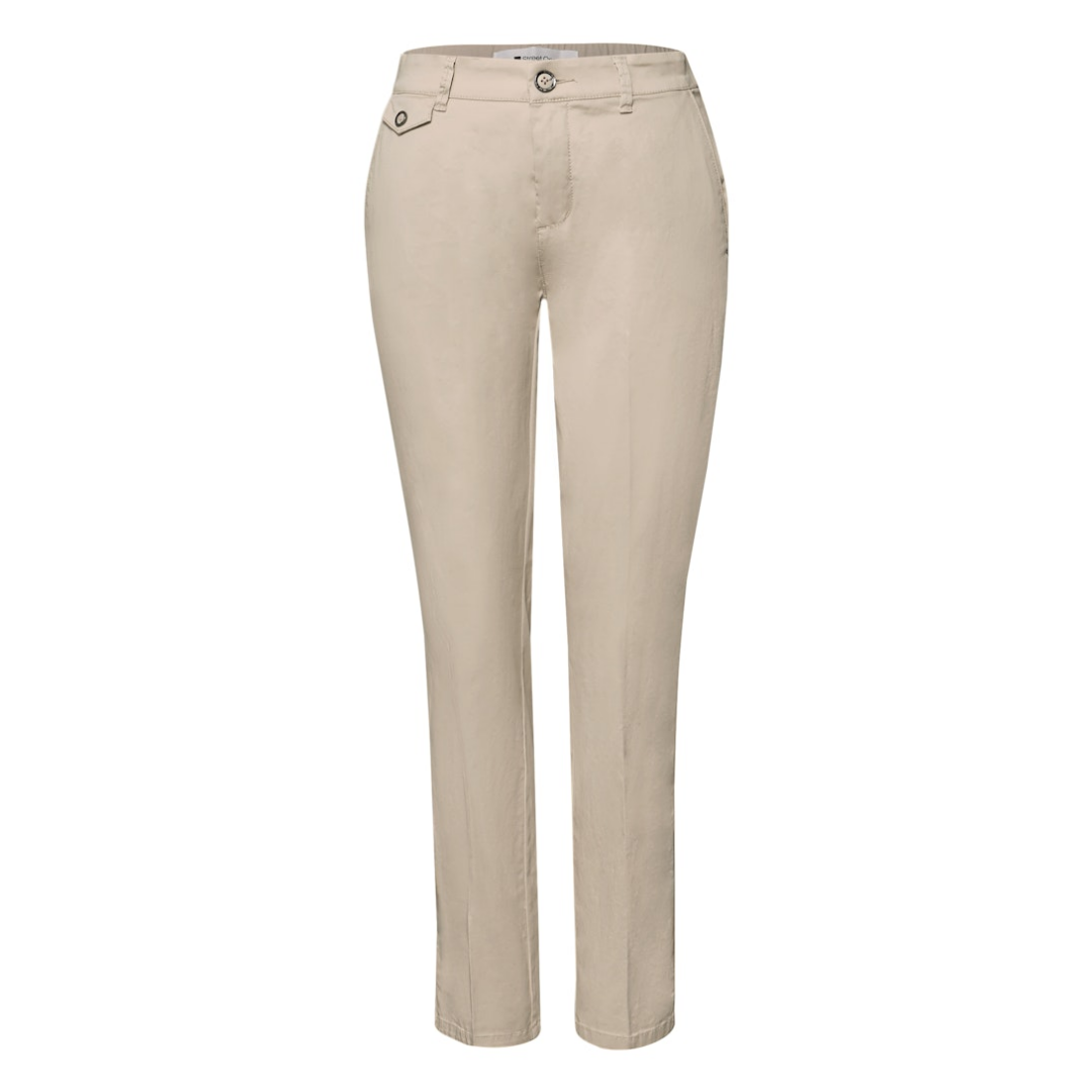 Street One Chino Casual Fit Legs Baumwolle Dunkelblau