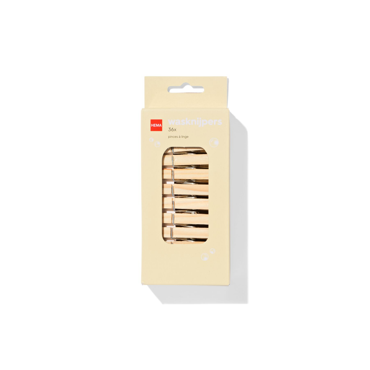 HEMA HEMA Wasknijpers Hout - 36 Stuks