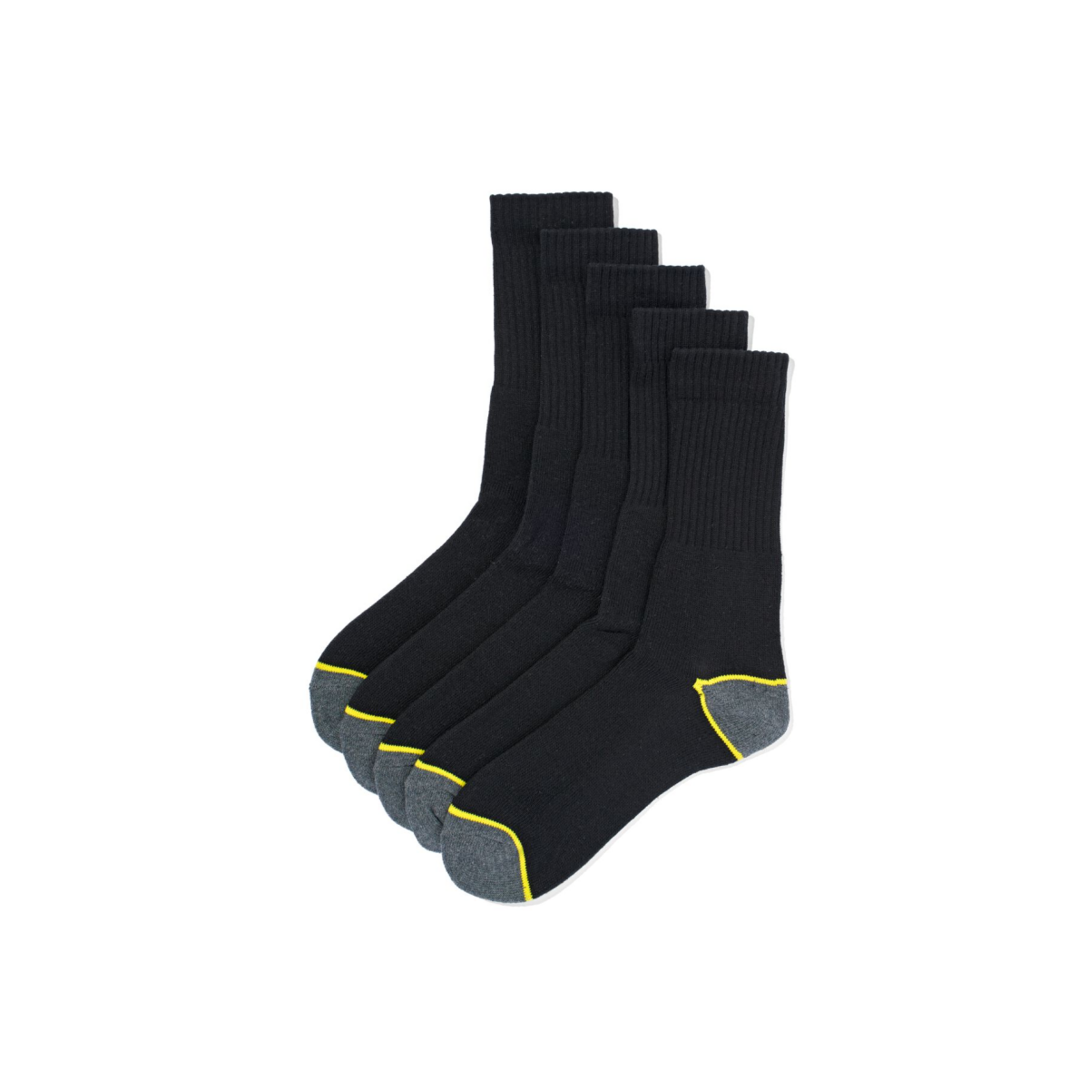 HEMA HEMA Heren Werksokken - 5 Paar Zwart (zwart)