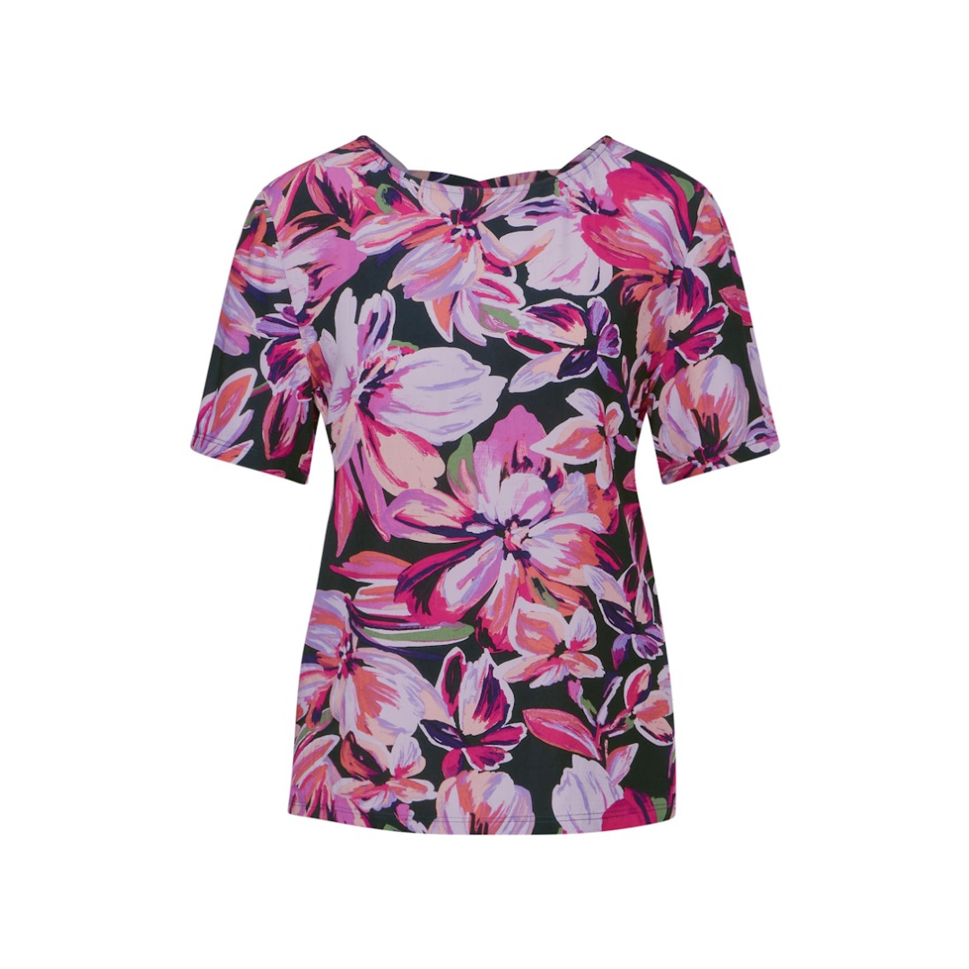 Street One T-Shirt Materialmix Viskose-Esla Magnolia Pink