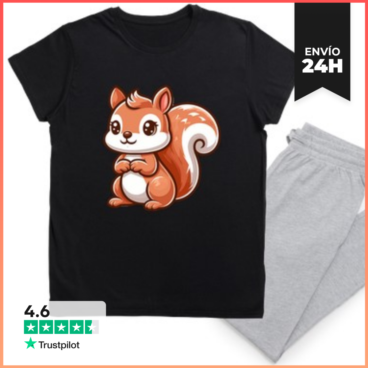 Pijama linda ardilla laTostadora