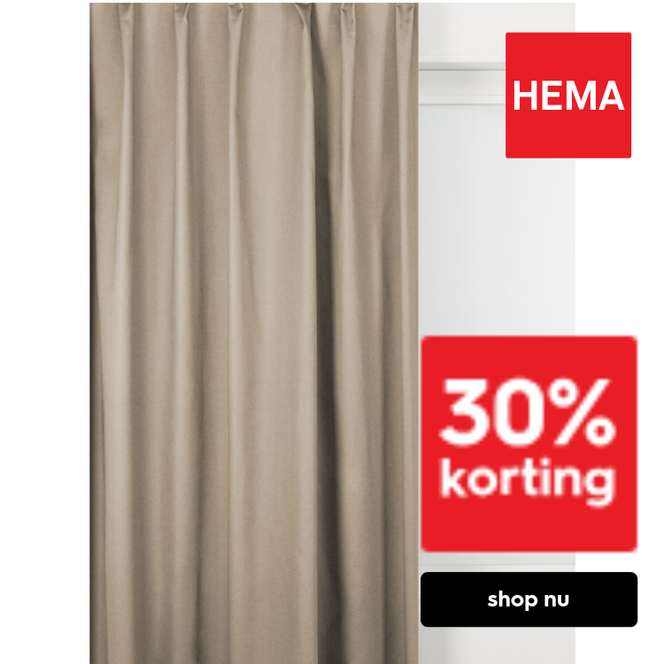Gordijnstof Loosdrecht naturel (naturel)