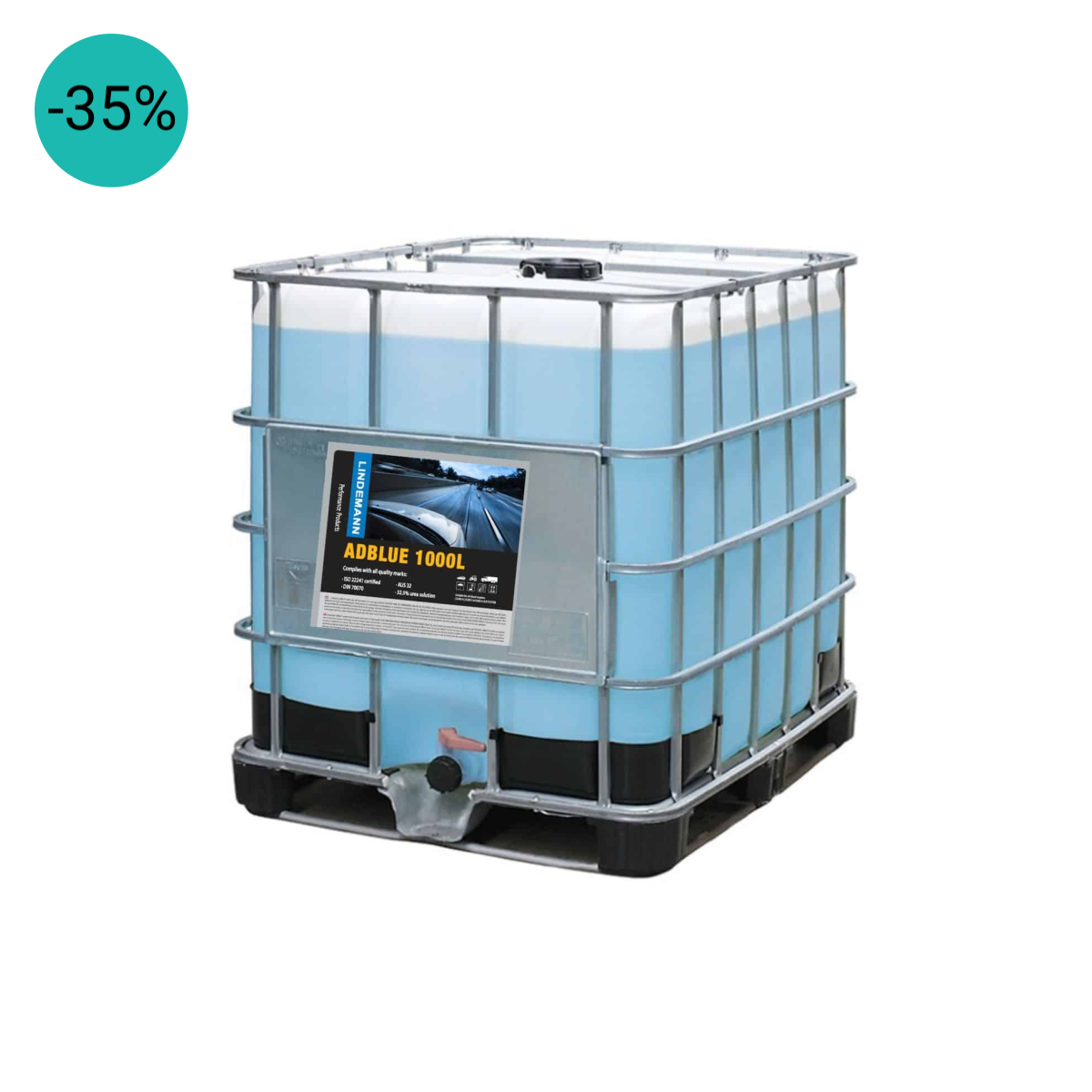 AdBlue 1000 Liter IBC Tank / Adblue aanbieding / DIN 70070 & ISO 22241 | Adblue Diesel | Dutch Performance Products