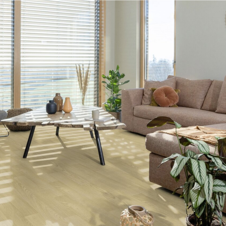 Rouleau 4m de sol PVC effet bois à coller boston honey Gerflor - 3000 cm x 400 cm x 0.26 cm